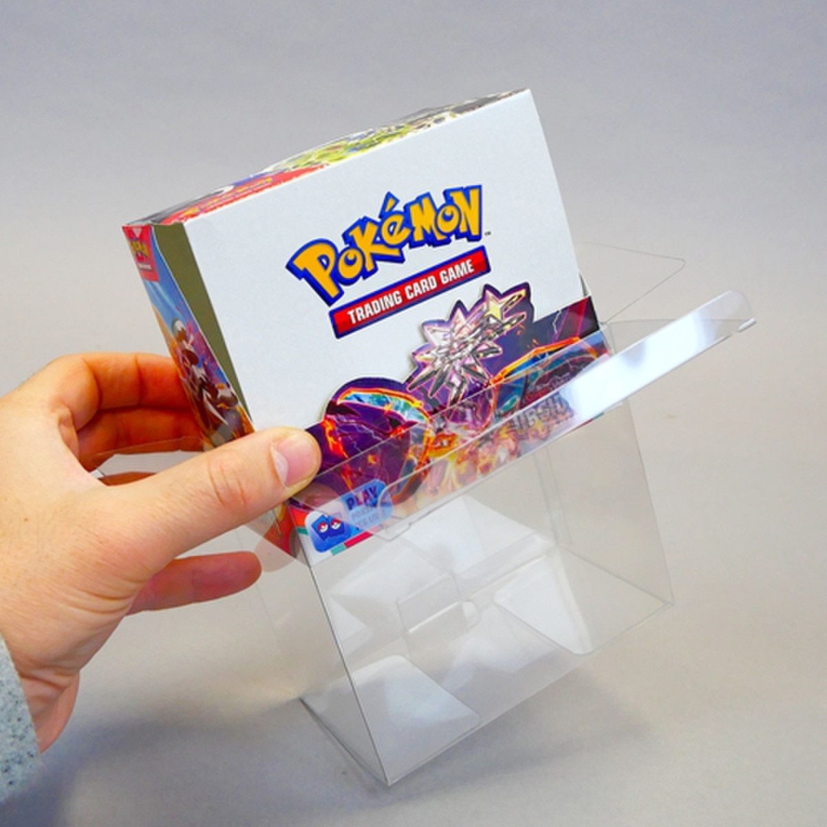 Pokemon Booster in clear box.